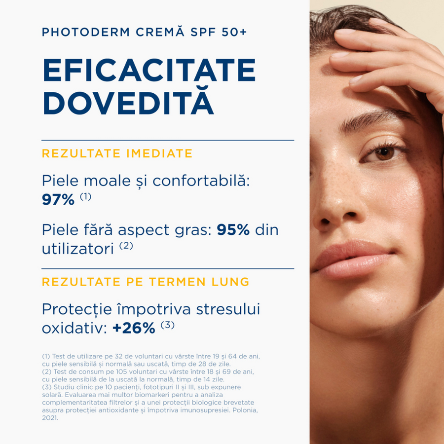Crema pentru ten sensibil uscat cu SPF50+ Photoderm, 40ml, Bioderma