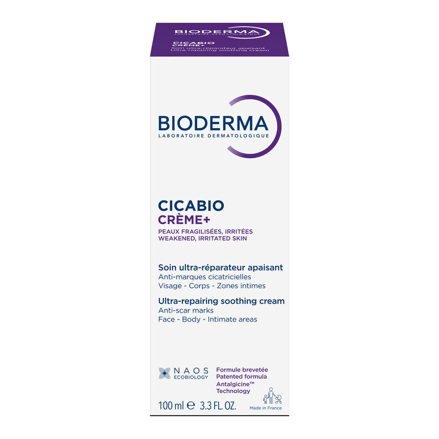 Crema reparatoare pentru leziuni superficiale, arsuri si cicatrici Cicabio Creme+, 100ml, Bioderma