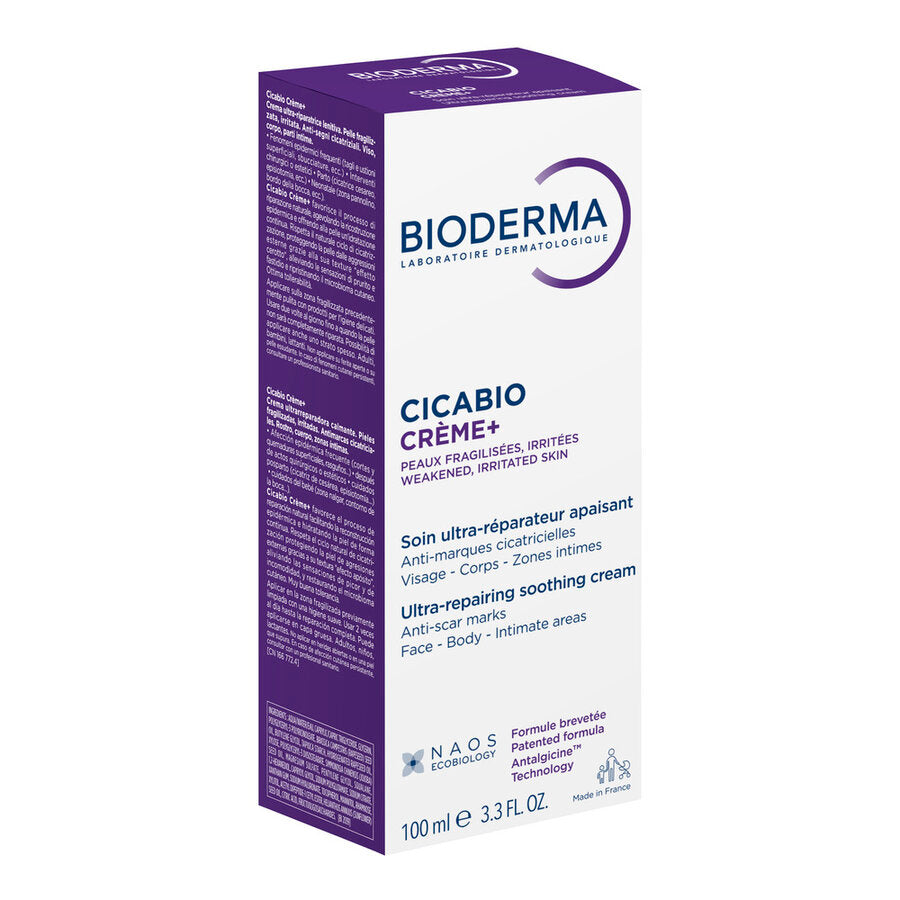 Crema reparatoare pentru leziuni superficiale, arsuri si cicatrici Cicabio Creme+, 100ml, Bioderma