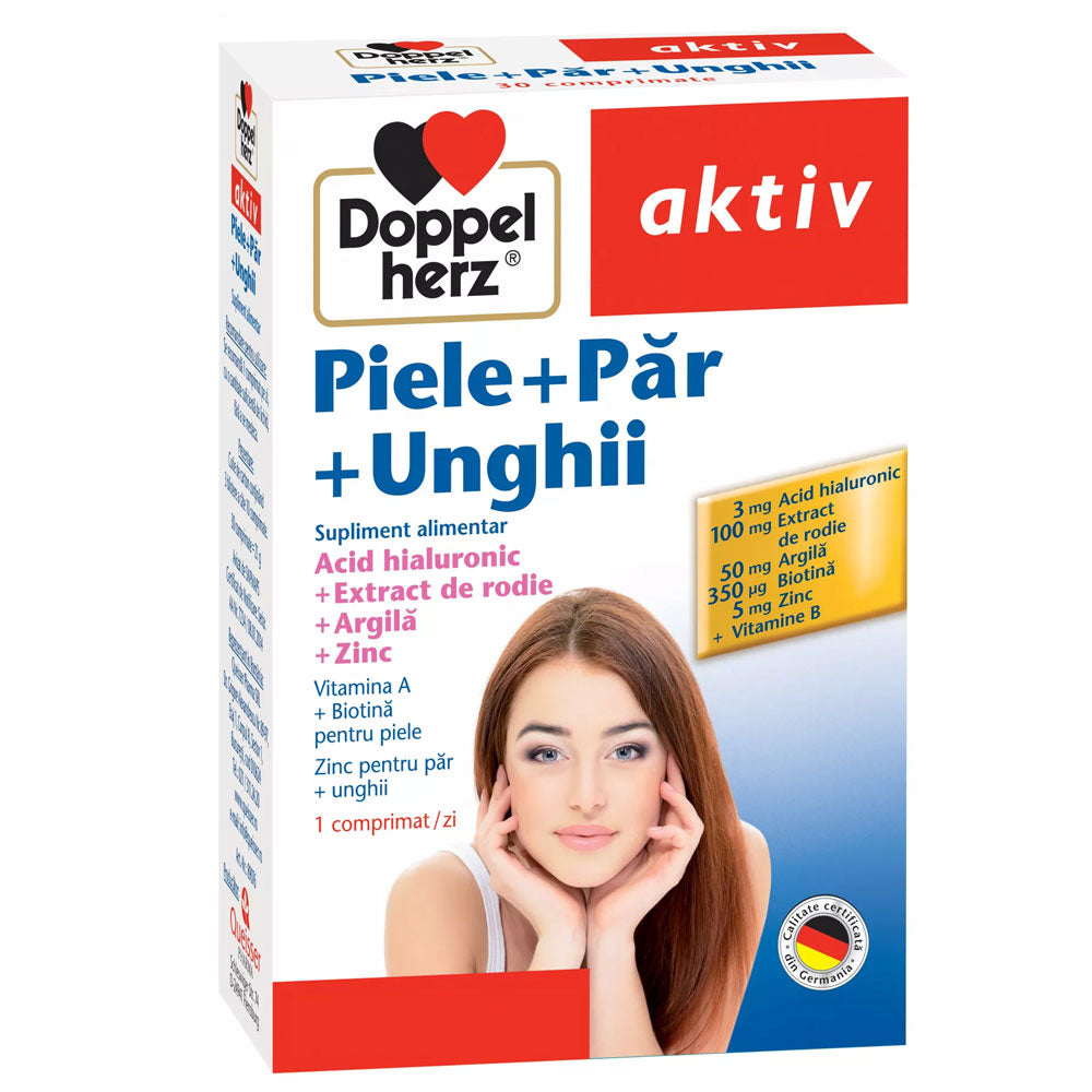 Piele + Par + Unghii, 30 Capsule, Doppelherz