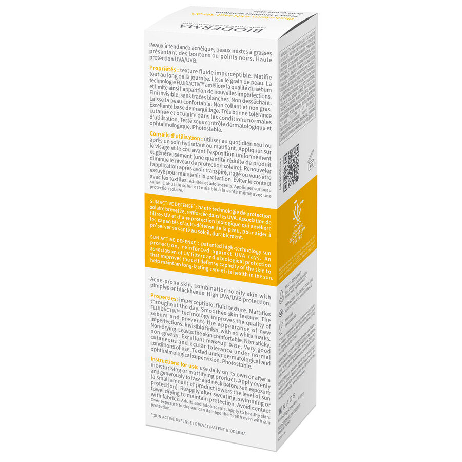 Fluid matifiant și corector Akn Mat SPF30 Photoderm, 40 ml, Bioderma