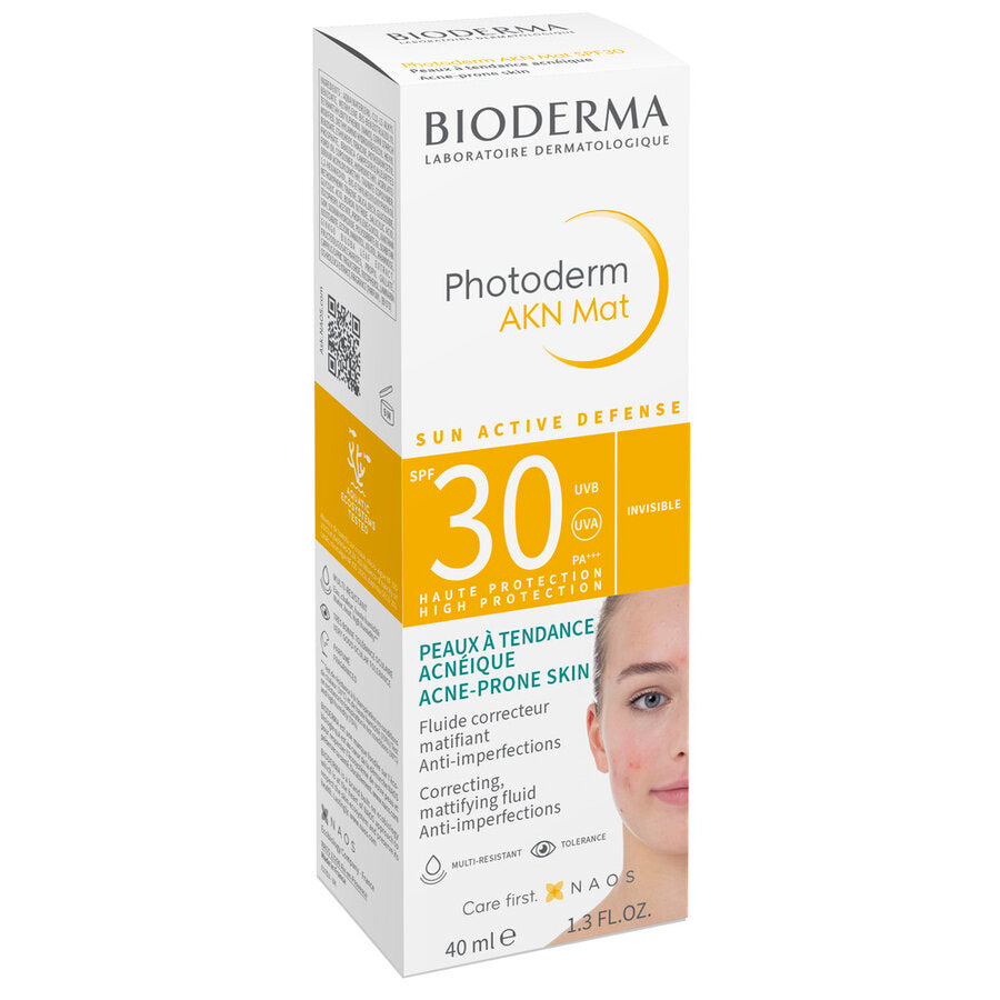 Fluid matifiant și corector Akn Mat SPF30 Photoderm, 40 ml, Bioderma