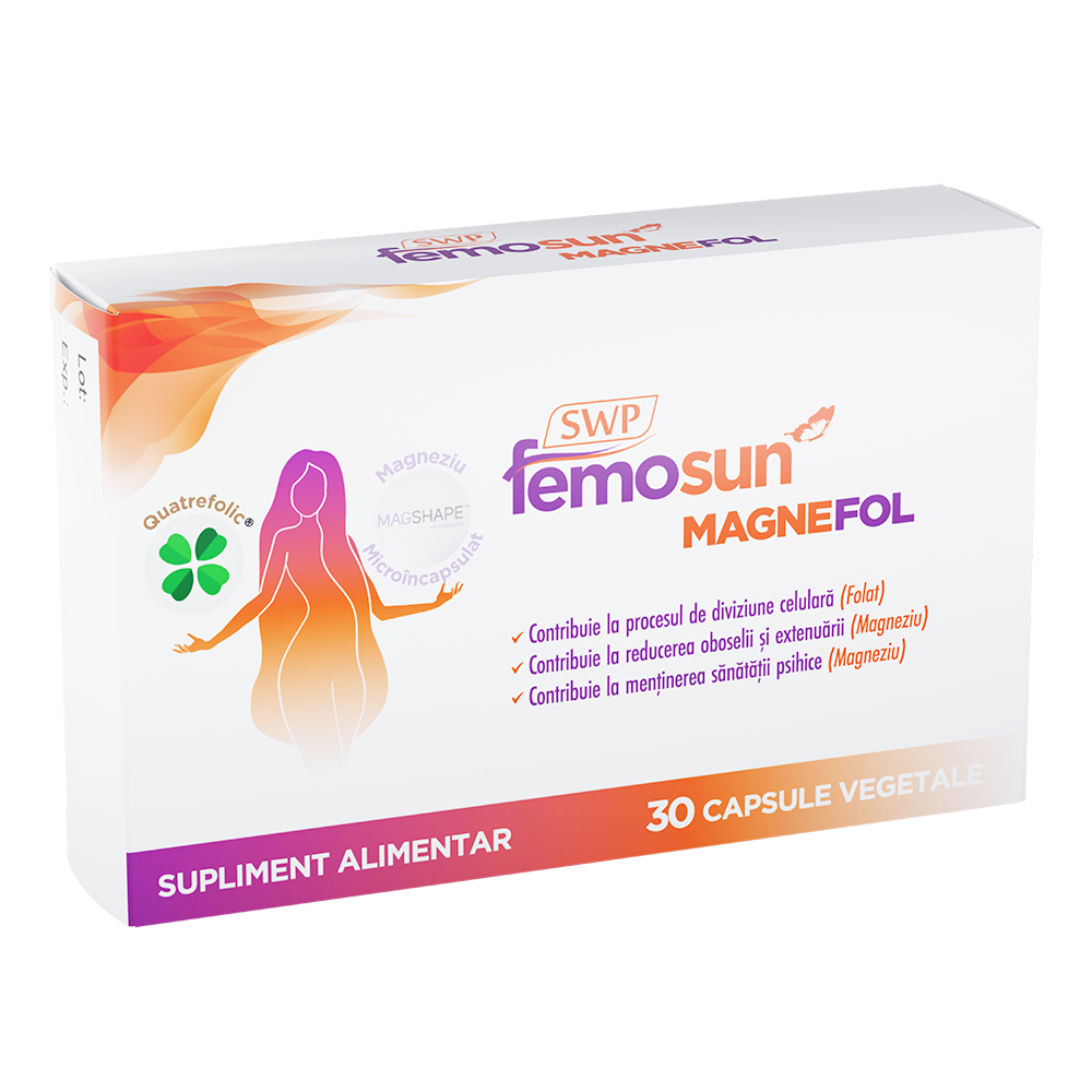 Femosun Magnefol, 30 capsule vegetale, Sun Wave Pharma
