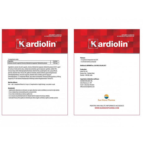 Kardiolin, 28 Capsule, Sun Wave Pharma