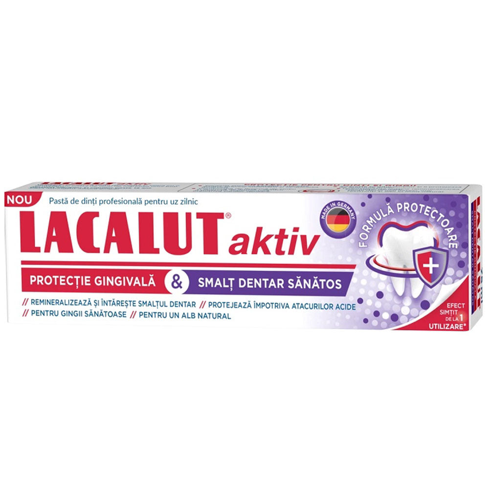 Pasta de dinti Lacalut Protectie Gingivala si Smalt Dentar Sanatos, 75ml, Theiss Naturwaren