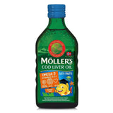 Omega 3 Ulei Ficat de Cod cu Aroma Tutti Frutti pentru Copii, 250ml, Moller's