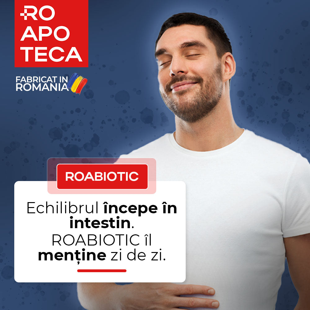 ROABIOTIC -  Formula avansata cu probiotice, prebiotice si vitamine pentru flora intestinala si imunitate