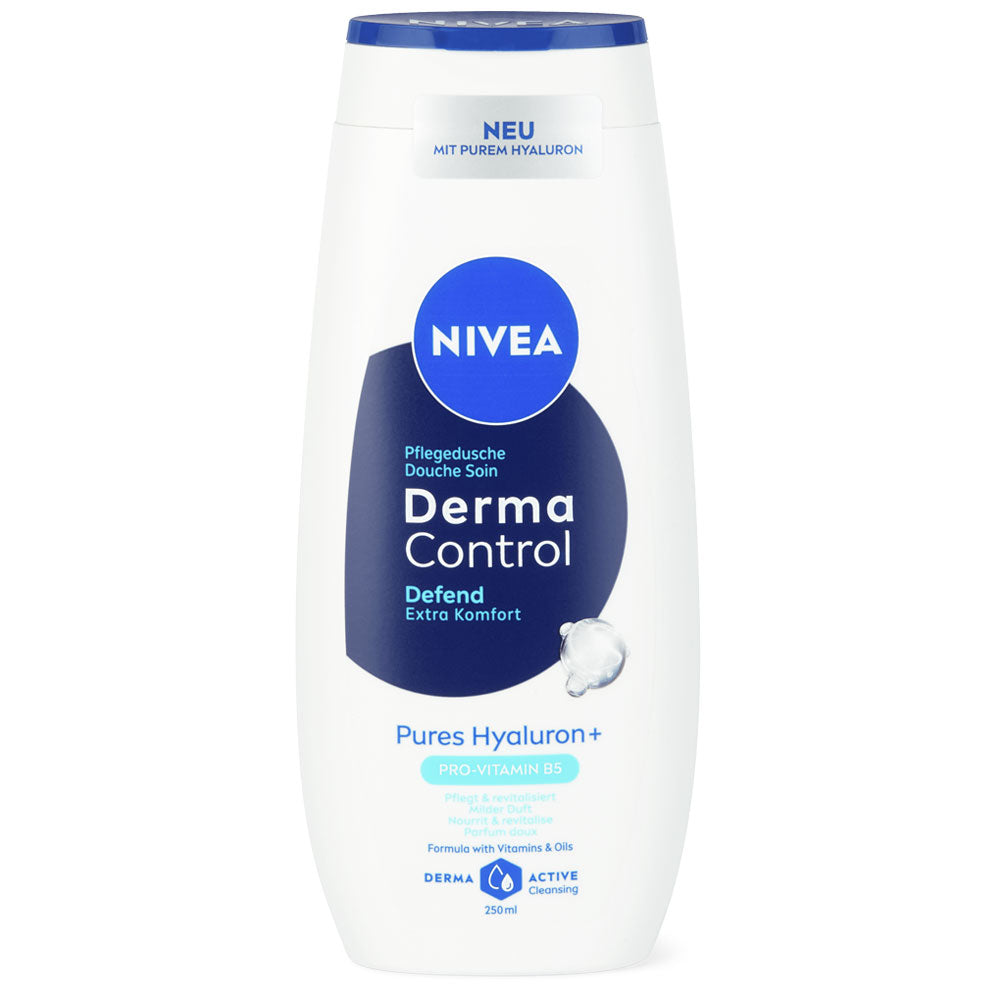 Gel de dus Derma Control Defend Pure Hyaluron + Vitamina B5, 250 ml, NIVEA