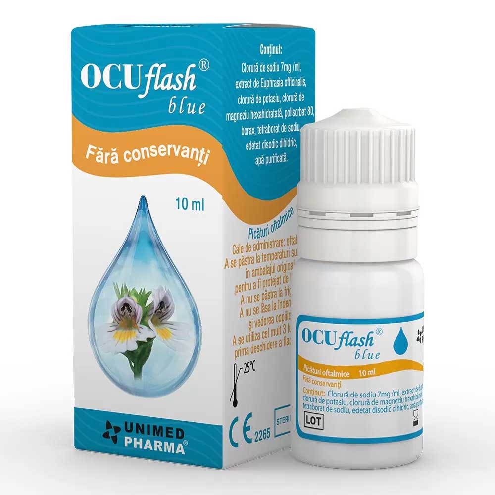 Picaturi oftalmice Ocuflash Blue, 10ml, Unimed Pharma