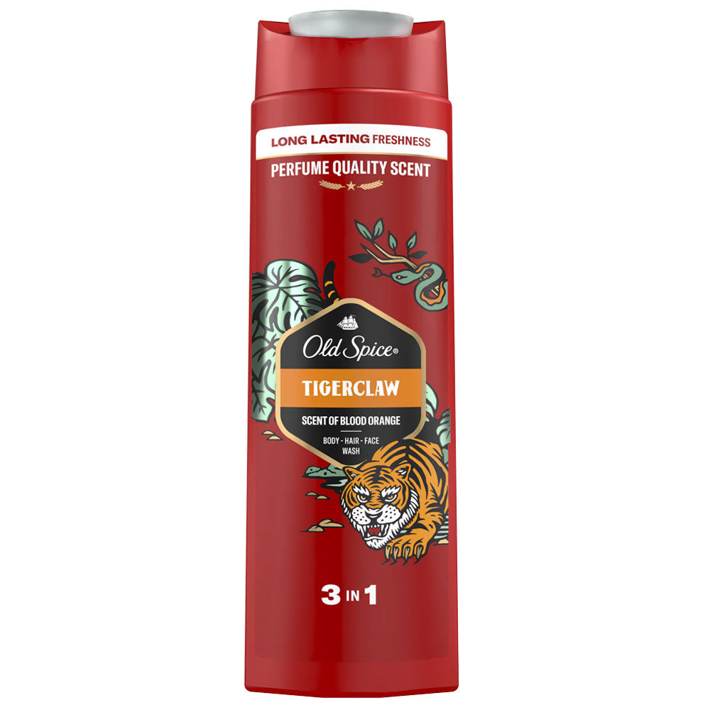 Gel de dus 3 în 1 Tigerclaw, 400 ml, Old Spice