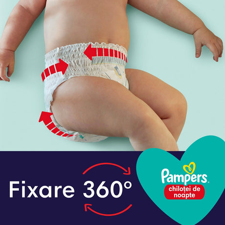 Scutece chilotel de noapte, Marimea 5, 12-17kg, 22 Bucati, Pampers