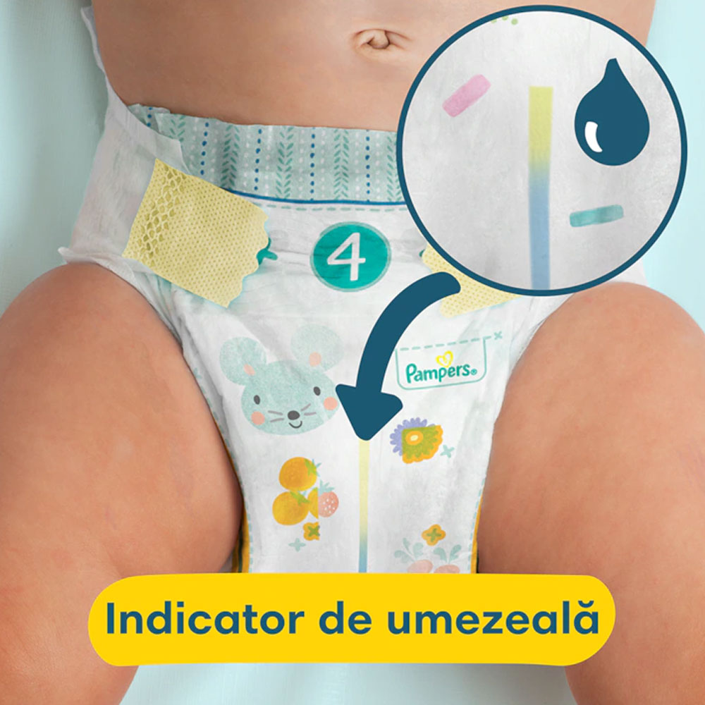 Scutece pentru bebelusi Premium Care, Marimea 2, 4-8kg, 23 Bucati, Pampers