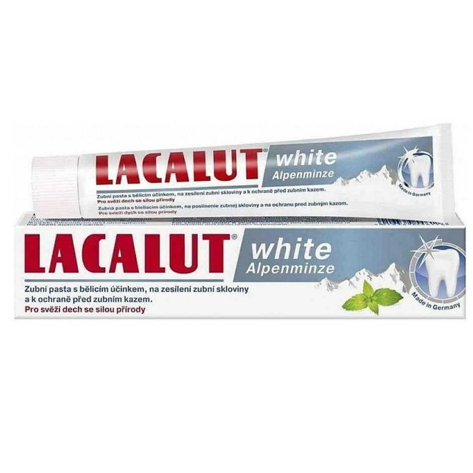Pasta de dinti medicinala Lacalut White Alpenminze, 75ml, Theiss Naturwaren