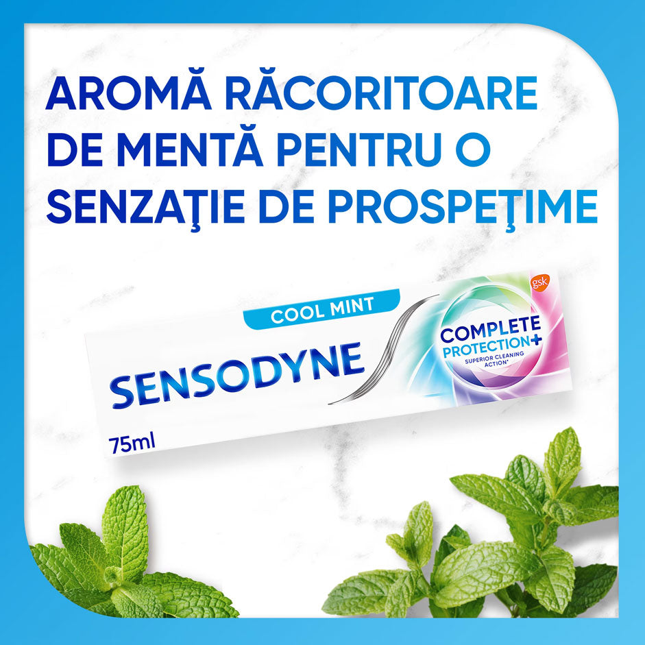 Pasta de dinti Sensodyne Complete Protection, Cool Mint, 75ml, Sensodyne