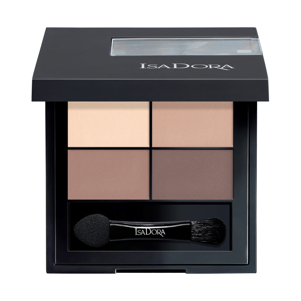 Paleta de farduri de pleoape Eyeshadow Quartet 08 Chic Neutrals 4,5 g IsaDora