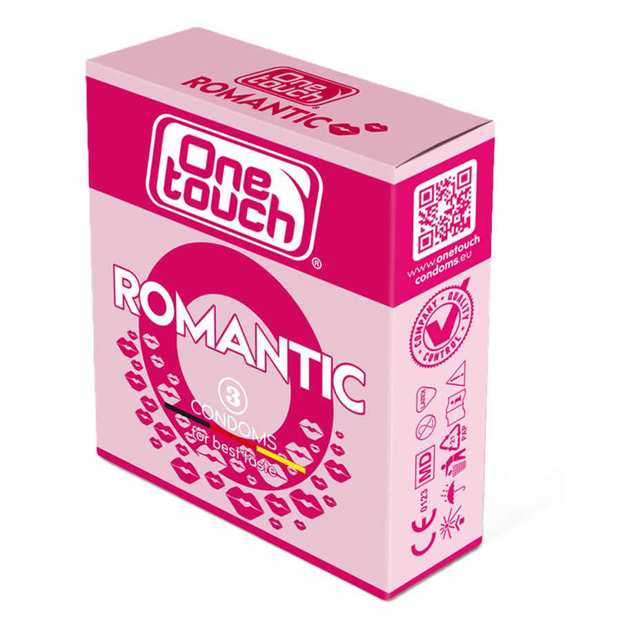 Prezervative Aromatizate One Touch Romantic, Cu Aroma de Căpșuni, 3 Bucăți