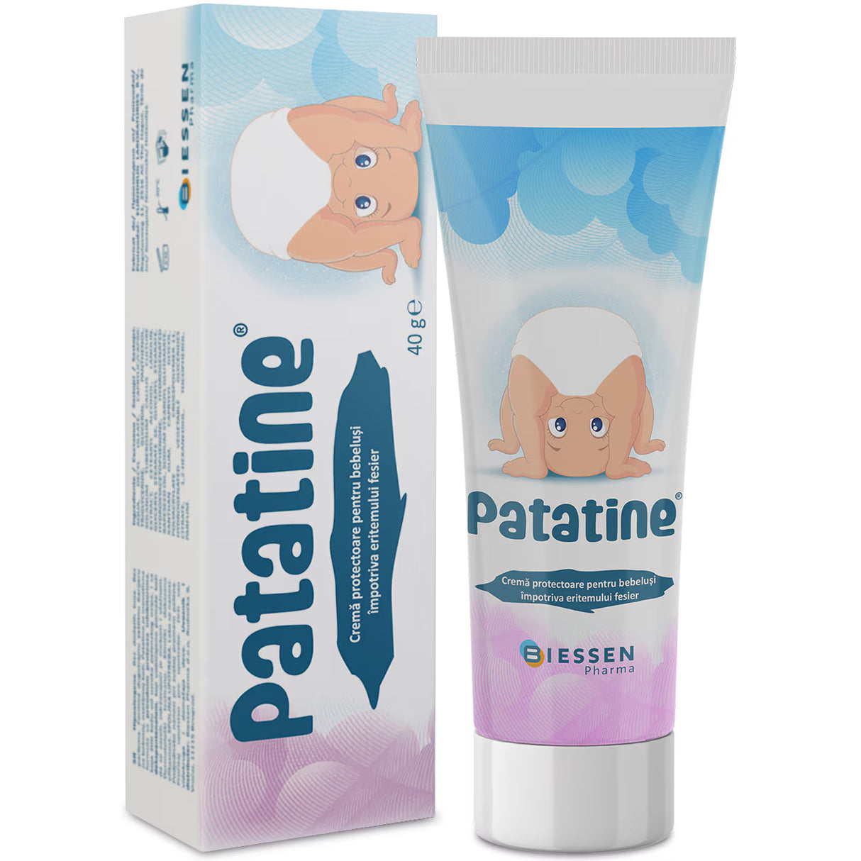 Crema pentru eritem fesier Patatine, 40g, Biessen Pharma