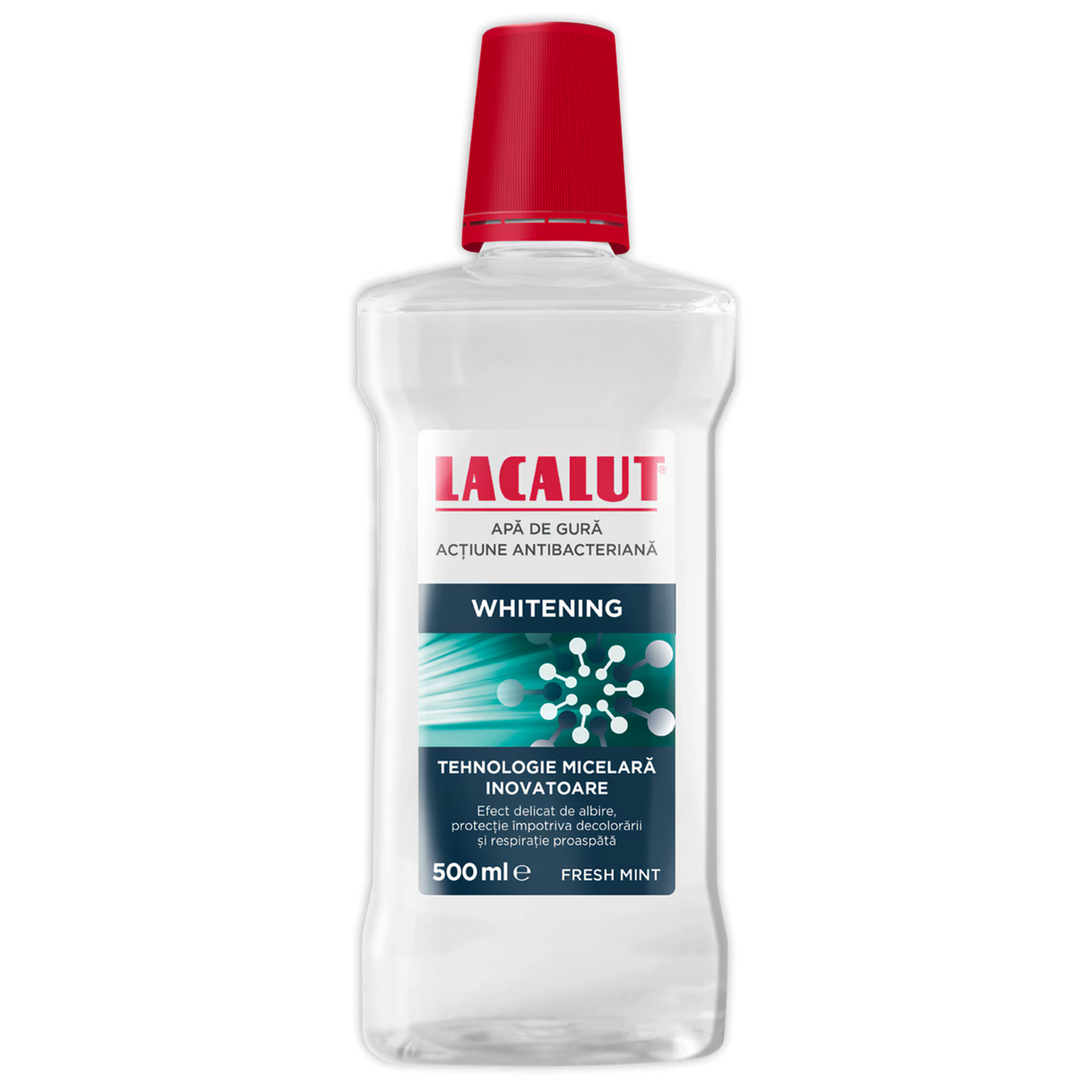 Apa de gura micelara Whitening Lacalut, 500ml