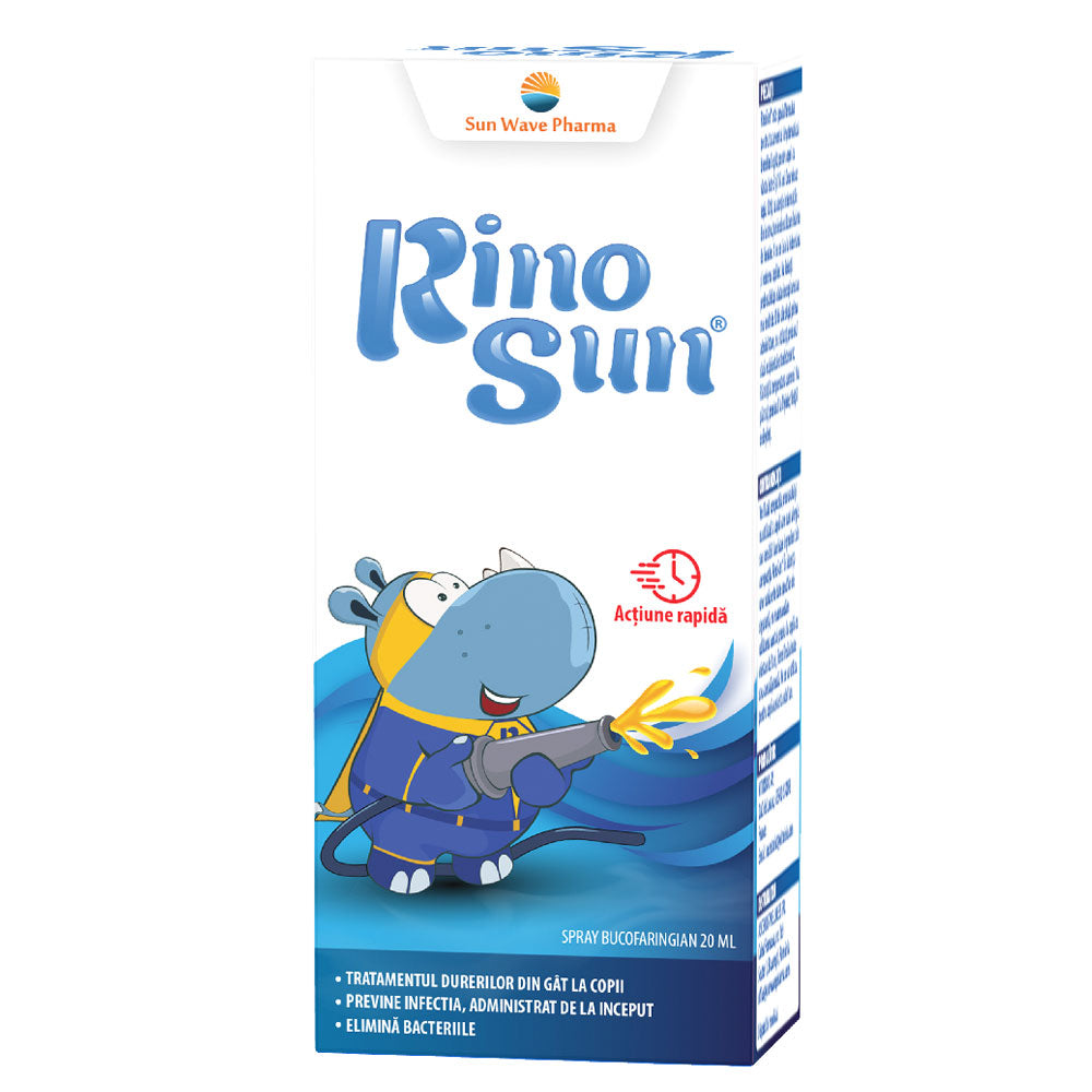 Spray pentru dureri de gat Rinosun Spray, Sun Wave Pharma
