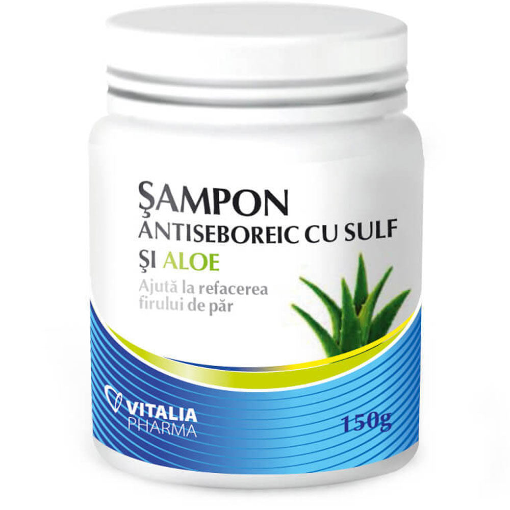 Sampon antiseboreic cu sulf si aloe, 150g, Viva Pharma