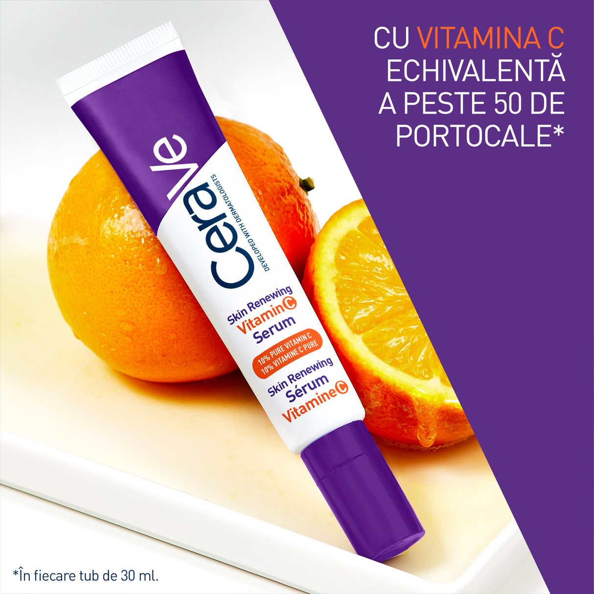 Serum cu vitamina C Skin Renewing, 30 ml, CeraVe