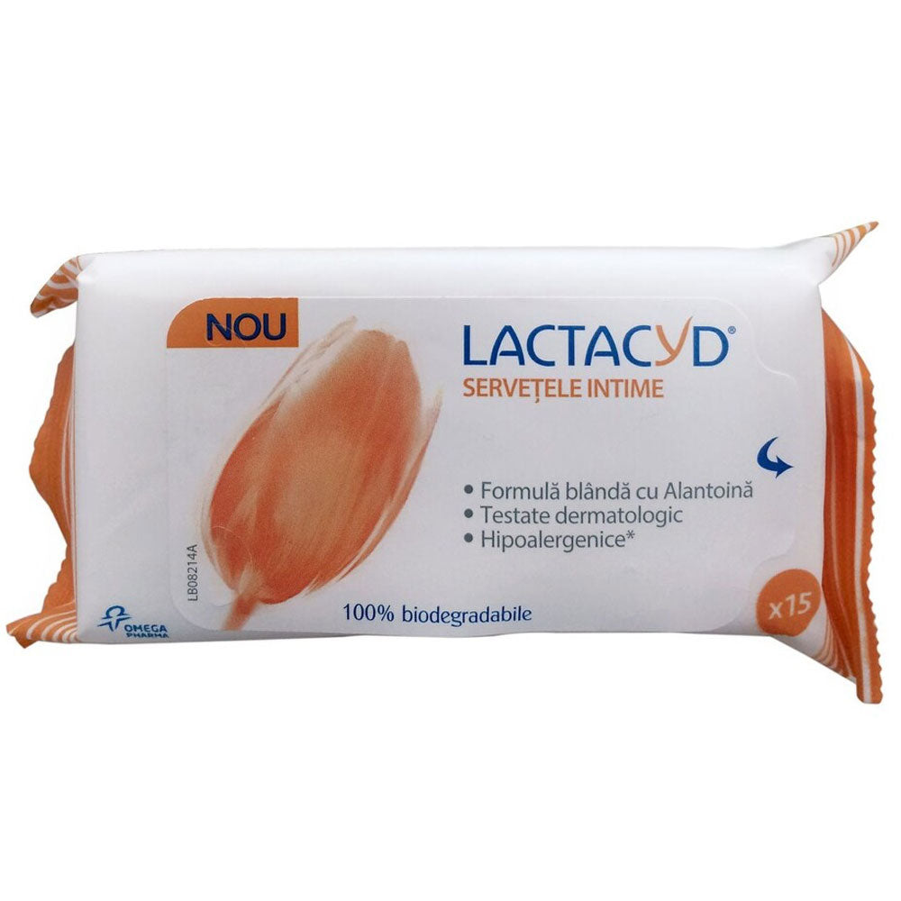 Servetele intime fresh Lactacyd, 15 Bucati, Perrigo