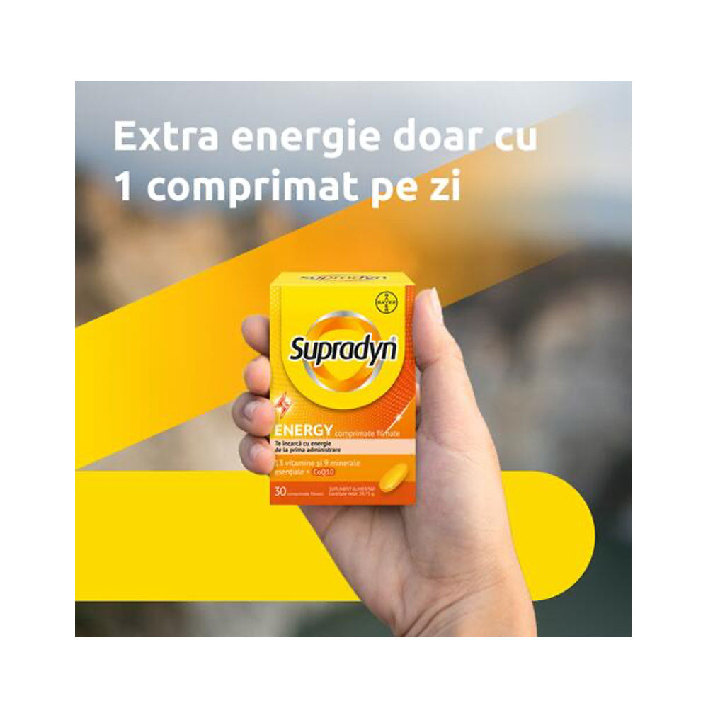 Supradyn Energy Coenzima Q10, 15 Comprimate Efervescente, Bayer