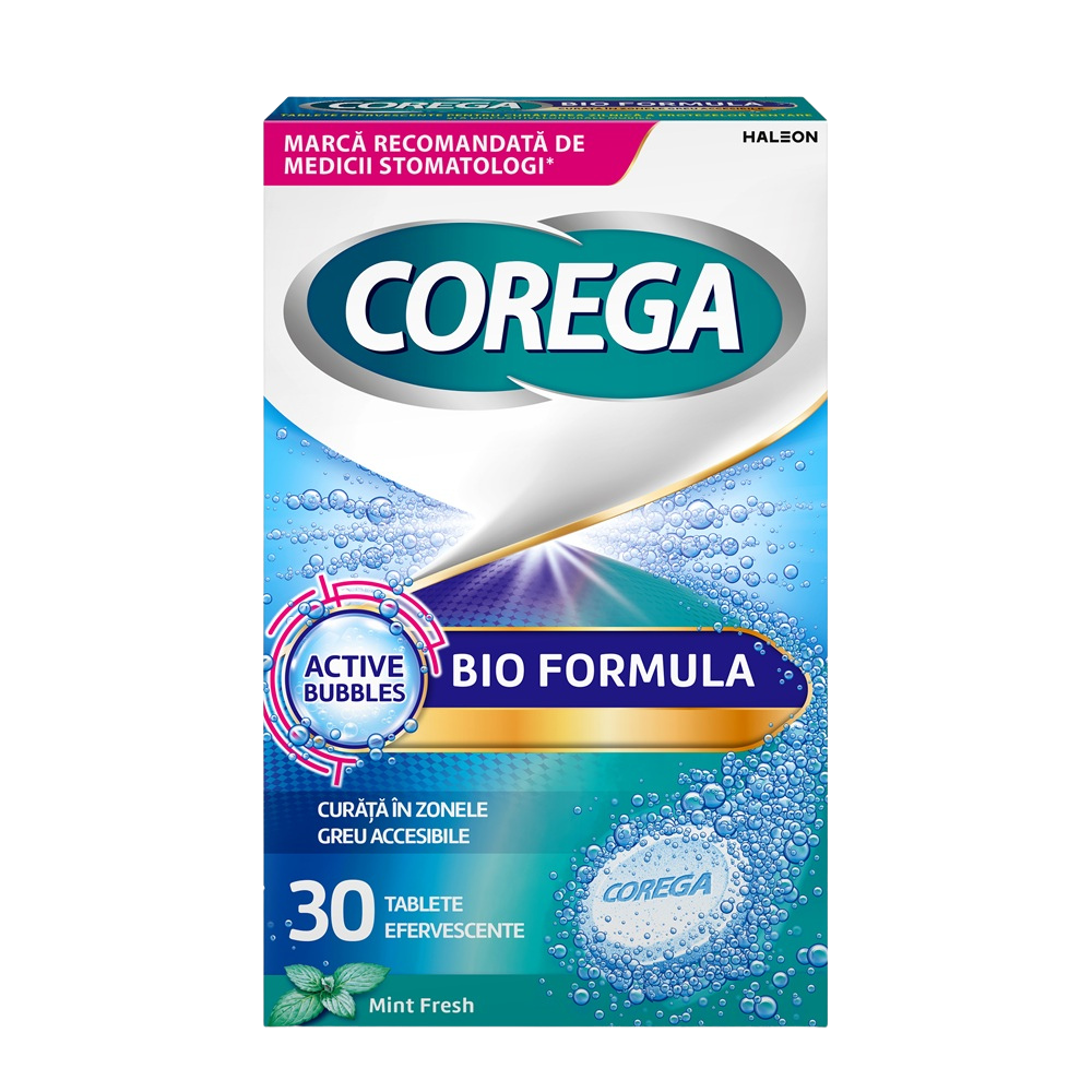 Tablete Bio Formula Corega, 30 tablete, Haleon