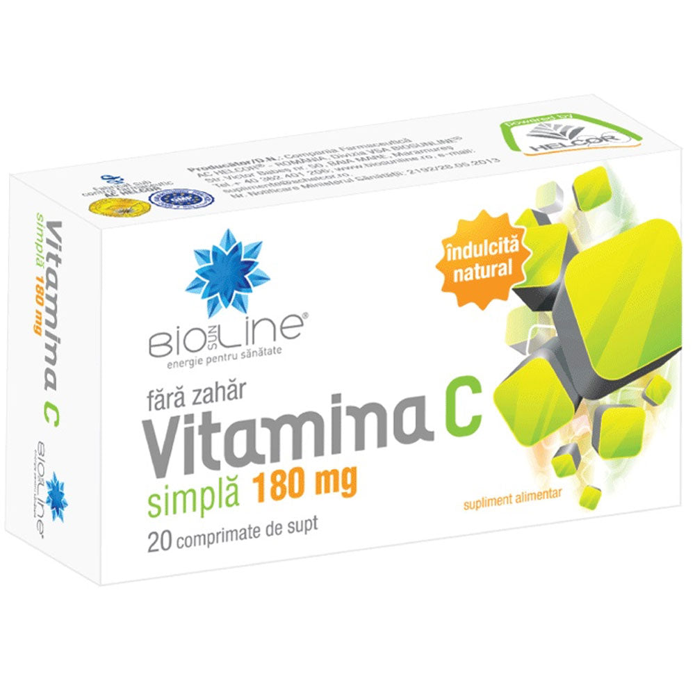 Vitamina C 180mg, 20 Comprimate, Helcor Pharma