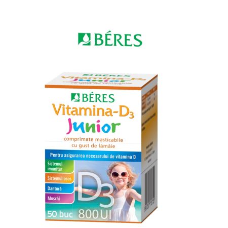 Beres Vitamina D3 Jr. 800Ui, 50 Capsule